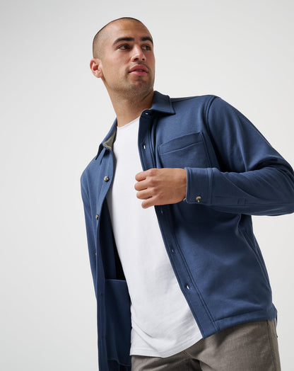 TravisMathew | Cloud Shirt Jacket - Mood Indigo