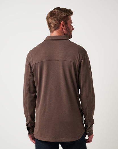 TravisMathew | Cloud Shirt Jacket - Chocolate