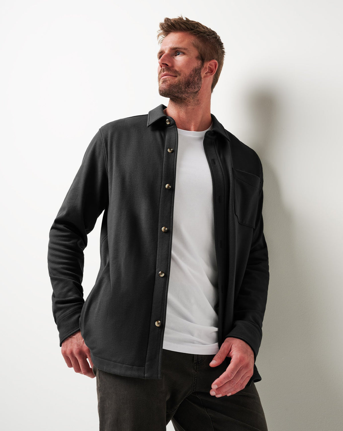 TravisMathew | Cloud Shirt Jacket - Black