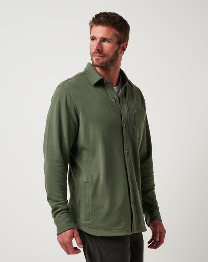 TravisMathew | Cloud Shirt Jacket - Dark Olive