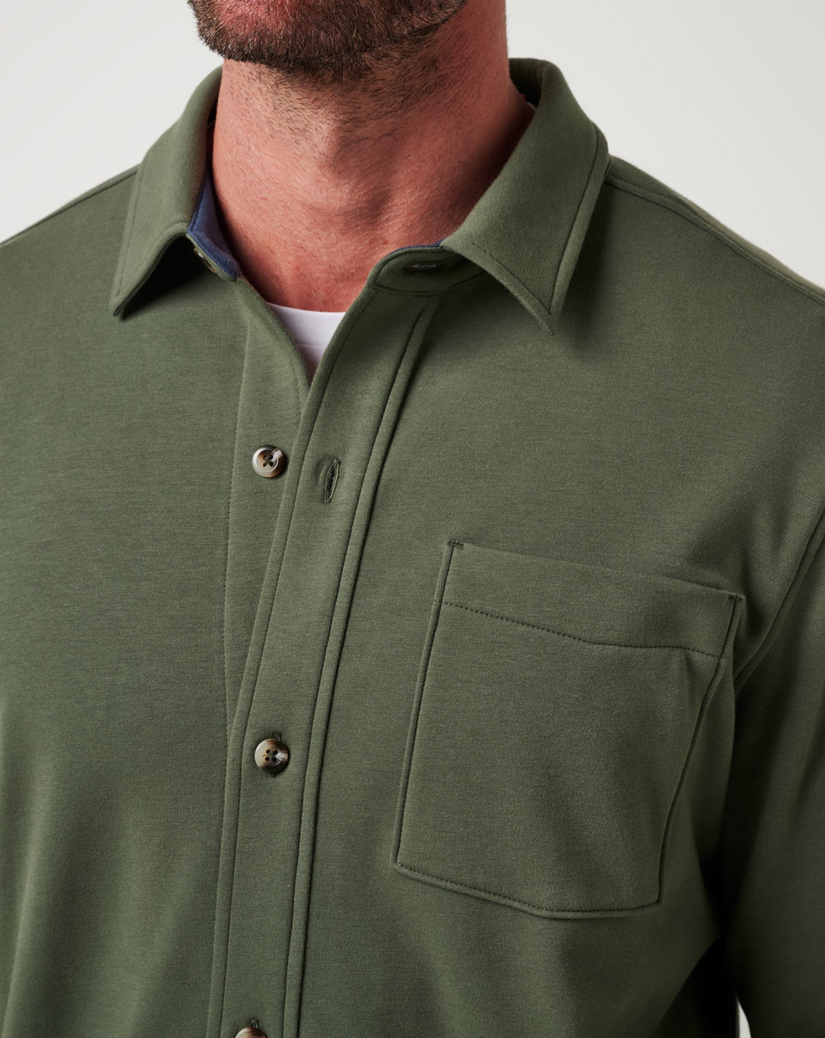 TravisMathew | Cloud Shirt Jacket - Dark Olive