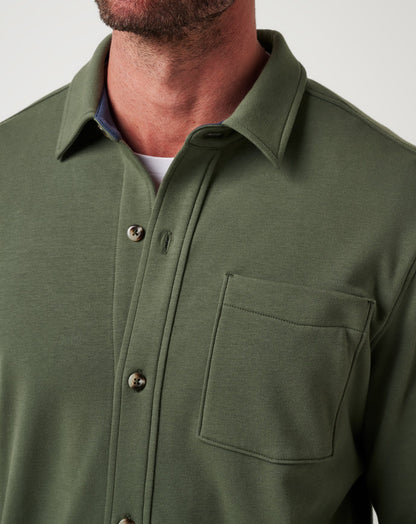 TravisMathew | Cloud Shirt Jacket - Dark Olive