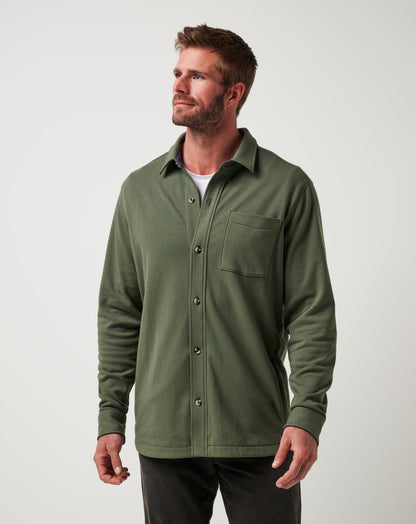 TravisMathew | Cloud Shirt Jacket - Dark Olive