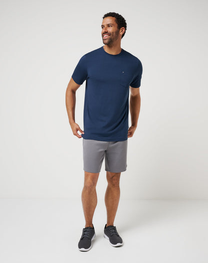 TravisMathew | Fibercloud Short 8In - Heather Grey