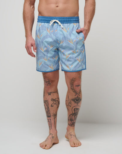 TravisMathew | Lava Tunnels Boardshort - Heather Quiet Harbor
