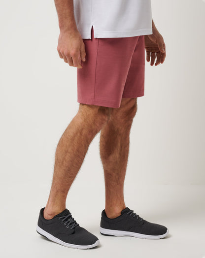 TravisMathew | Travel Year Short 9In - Heather Roan Rouge
