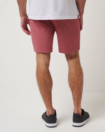 TravisMathew | Travel Year Short 9In - Heather Roan Rouge