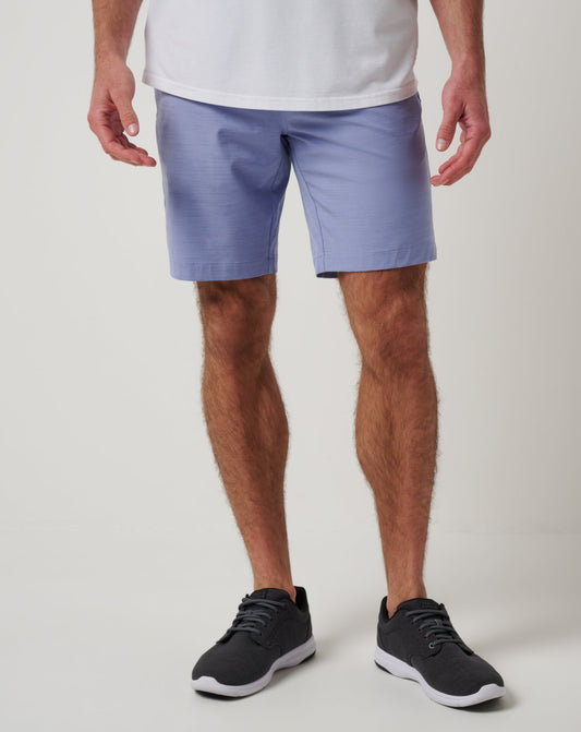 TravisMathew | Travel Year Short 9In - Heather Violet Storm