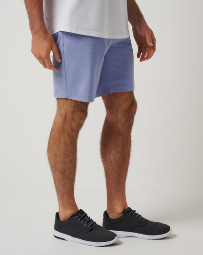 TravisMathew | Travel Year Short 9In - Heather Violet Storm