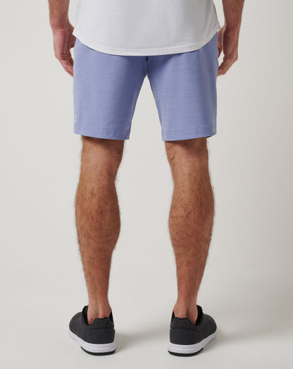TravisMathew | Travel Year Short 9In - Heather Violet Storm