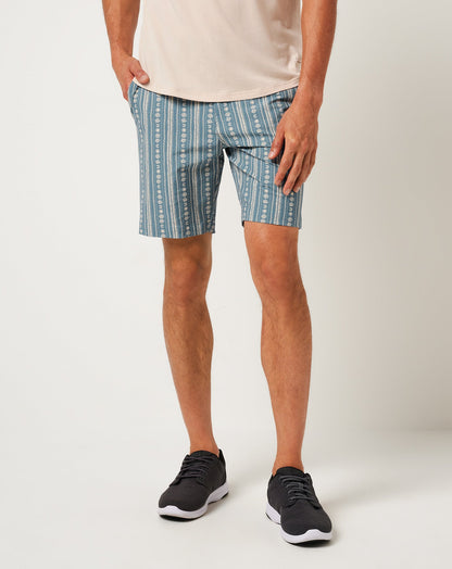 TravisMathew | Tech Chino Print Short 8In - Captains Blue