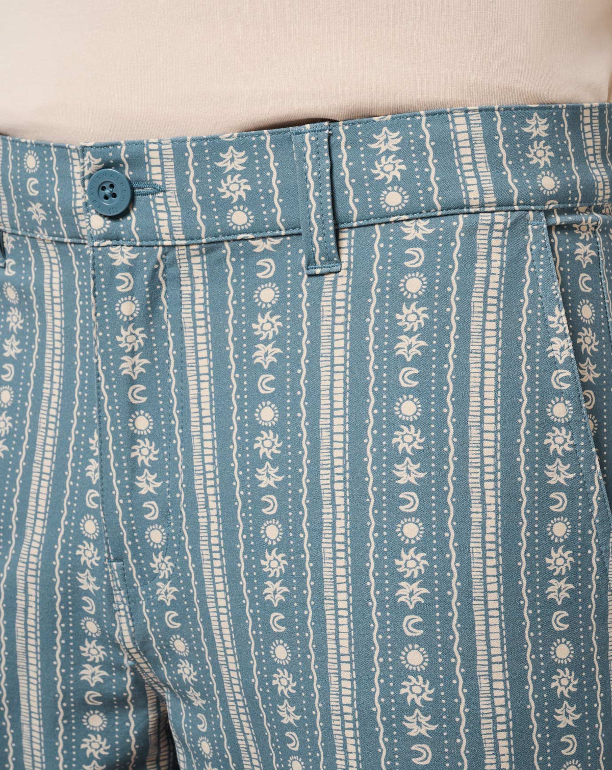 TravisMathew | Tech Chino Print Short 8In - Captains Blue