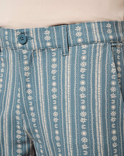 TravisMathew | Tech Chino Print Short 8In - Captains Blue