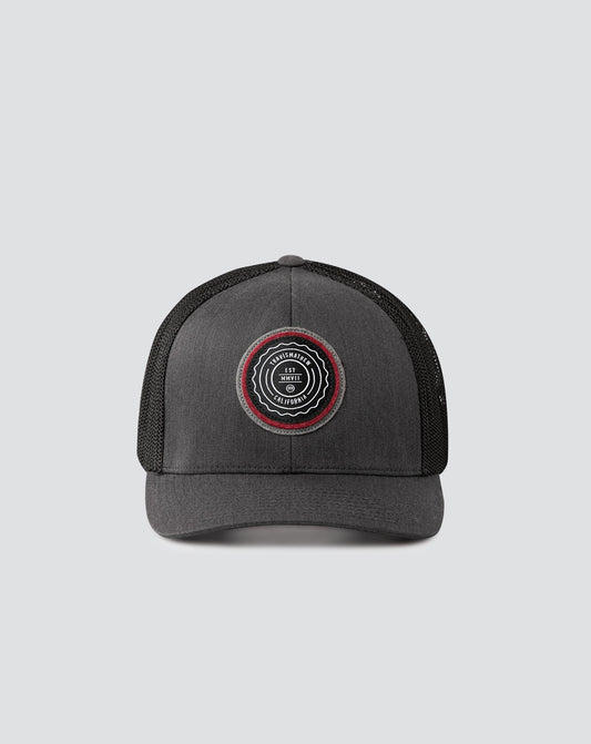 TravisMathew | The Patch Snapback Hat - Heather Grey Pinstripe