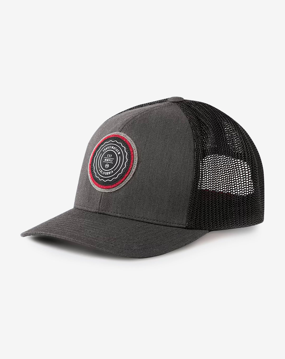 TravisMathew | The Patch Snapback Hat - Heather Grey Pinstripe