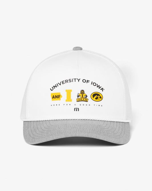 TravisMathew | Iowa Defensive Line Snapback Hat - White