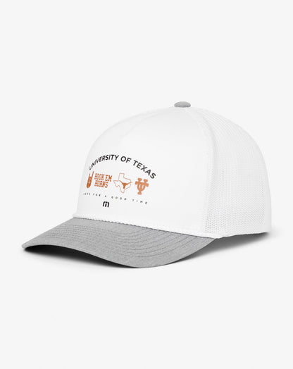 TravisMathew | UT Austin Defensive Line Snapback Hat - White