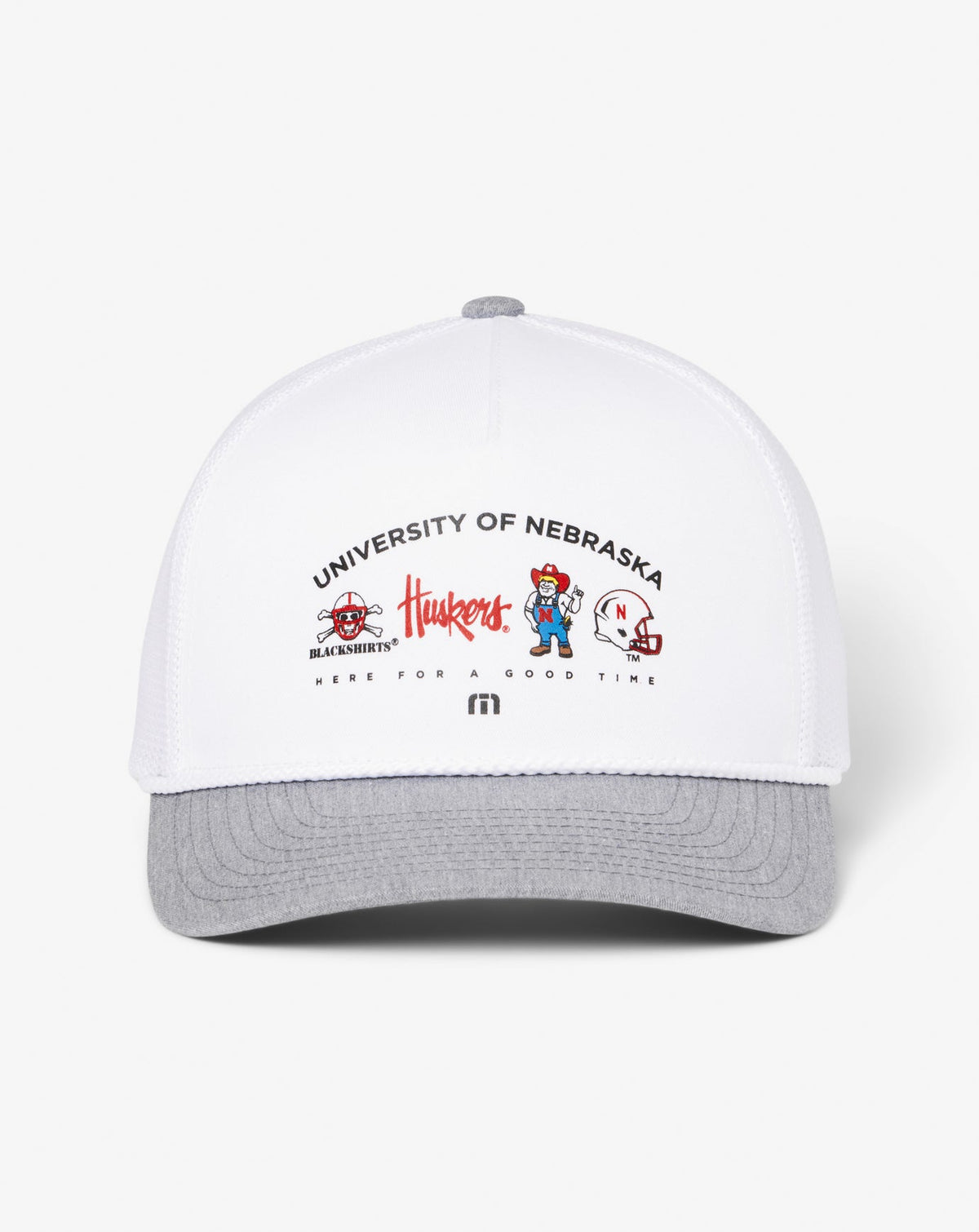 TravisMathew | Nebraska Defensive Line Snapback Hat - White