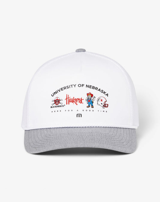 TravisMathew | Nebraska Defensive Line Snapback Hat - White