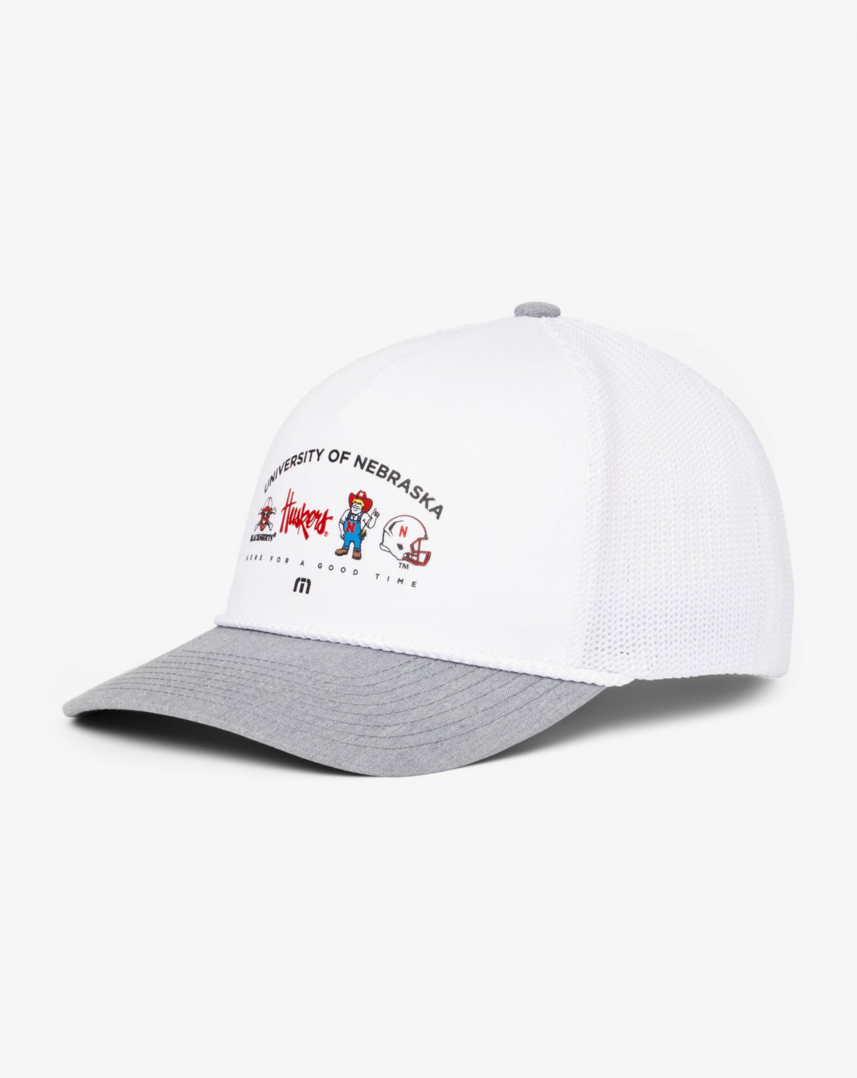 TravisMathew | Nebraska Defensive Line Snapback Hat - White
