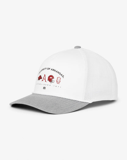 TravisMathew | Arkansas Defensive Line Snapback Hat - White