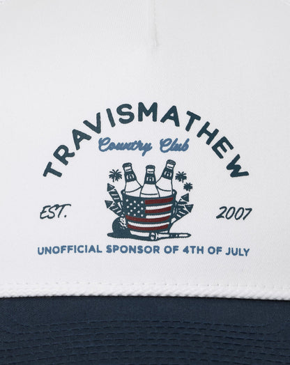 TravisMathew | Firecracker Fiesta Snapback Hat - White