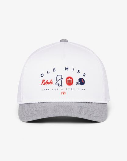 TravisMathew | Mississippi Defensive Line Snapback Hat - White