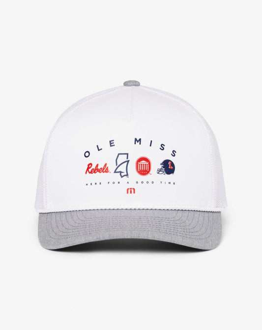 TravisMathew | Mississippi Defensive Line Snapback Hat - White