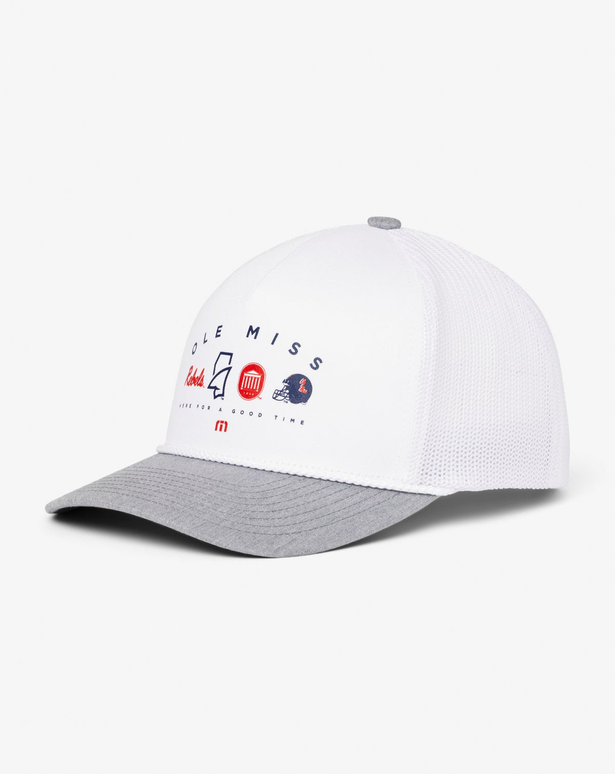 TravisMathew | Mississippi Defensive Line Snapback Hat - White