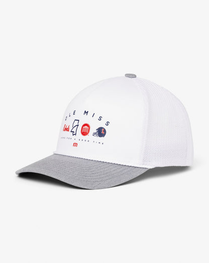 TravisMathew | Mississippi Defensive Line Snapback Hat - White