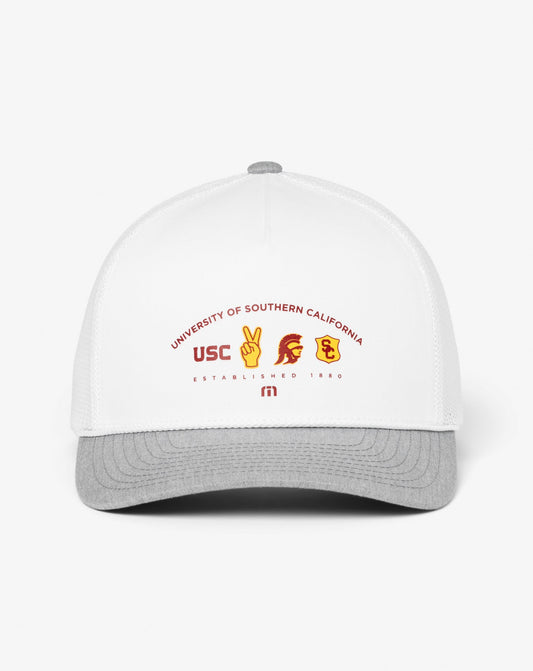 TravisMathew | USC Defensive Line Snapback Hat - White