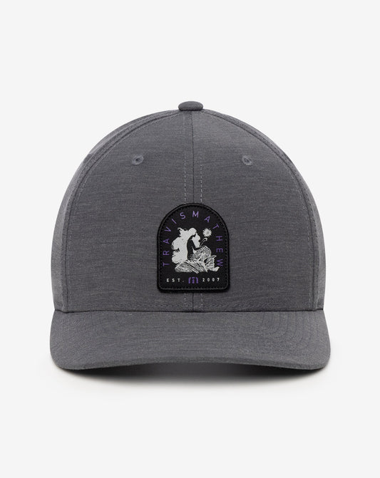 TravisMathew | Myths And Legends Snapback Hat - Heather Grey Pinstripe