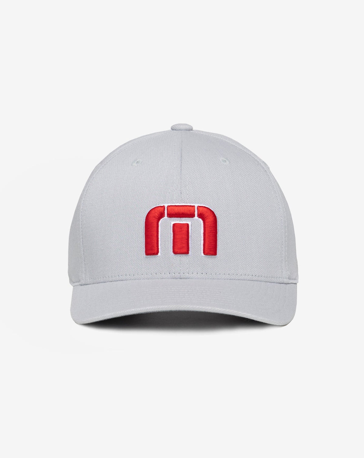 TravisMathew | Red White Iconic Snapback Hat - Heather Grey