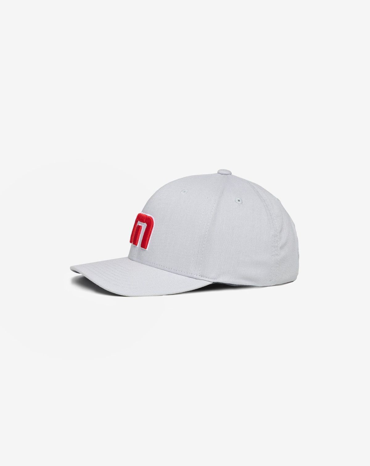 TravisMathew | Red White Iconic Snapback Hat - Heather Grey