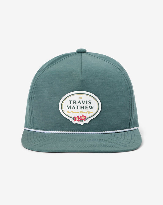 TravisMathew | Patron Badge Snapback Hat - Silver Pine