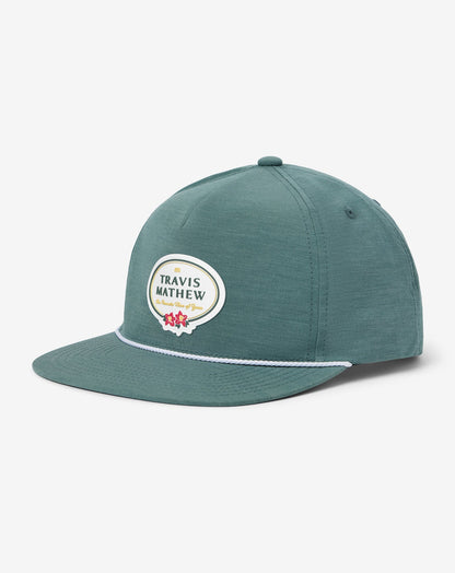 TravisMathew | Patron Badge Snapback Hat - Silver Pine