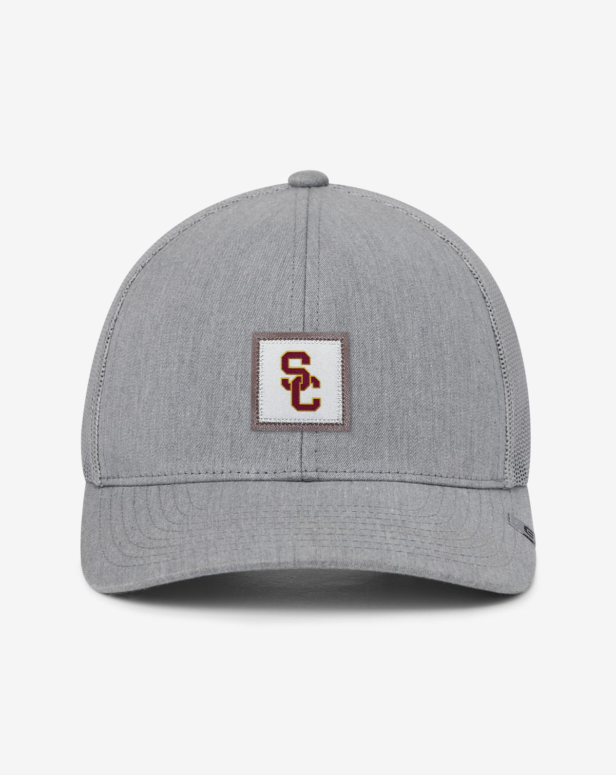 TravisMathew | USC Leather Patch Snapback Hat - Heather Grey