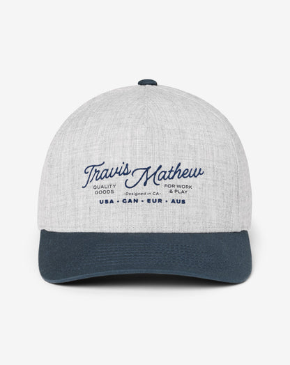 TravisMathew | Perfect Plan Snapback Hat - Heather Grey