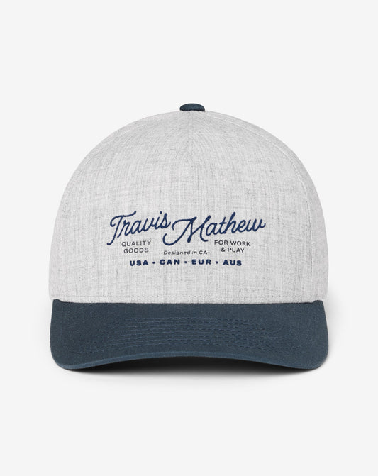 TravisMathew | Perfect Plan Snapback Hat - Heather Grey