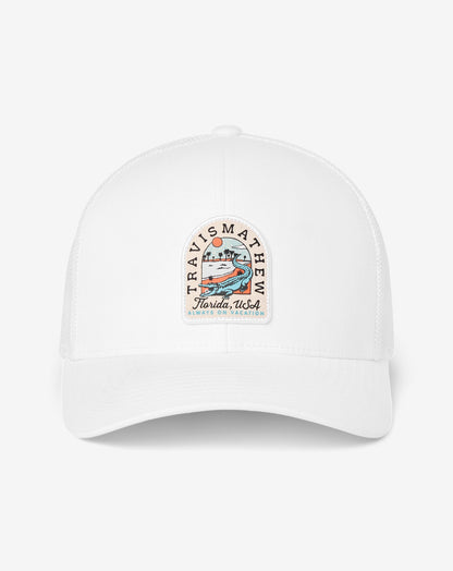 TravisMathew | Gator Glade Snapback Hat - White
