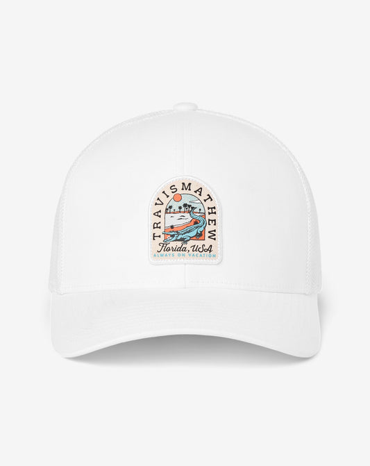 TravisMathew | Gator Glade Snapback Hat - White