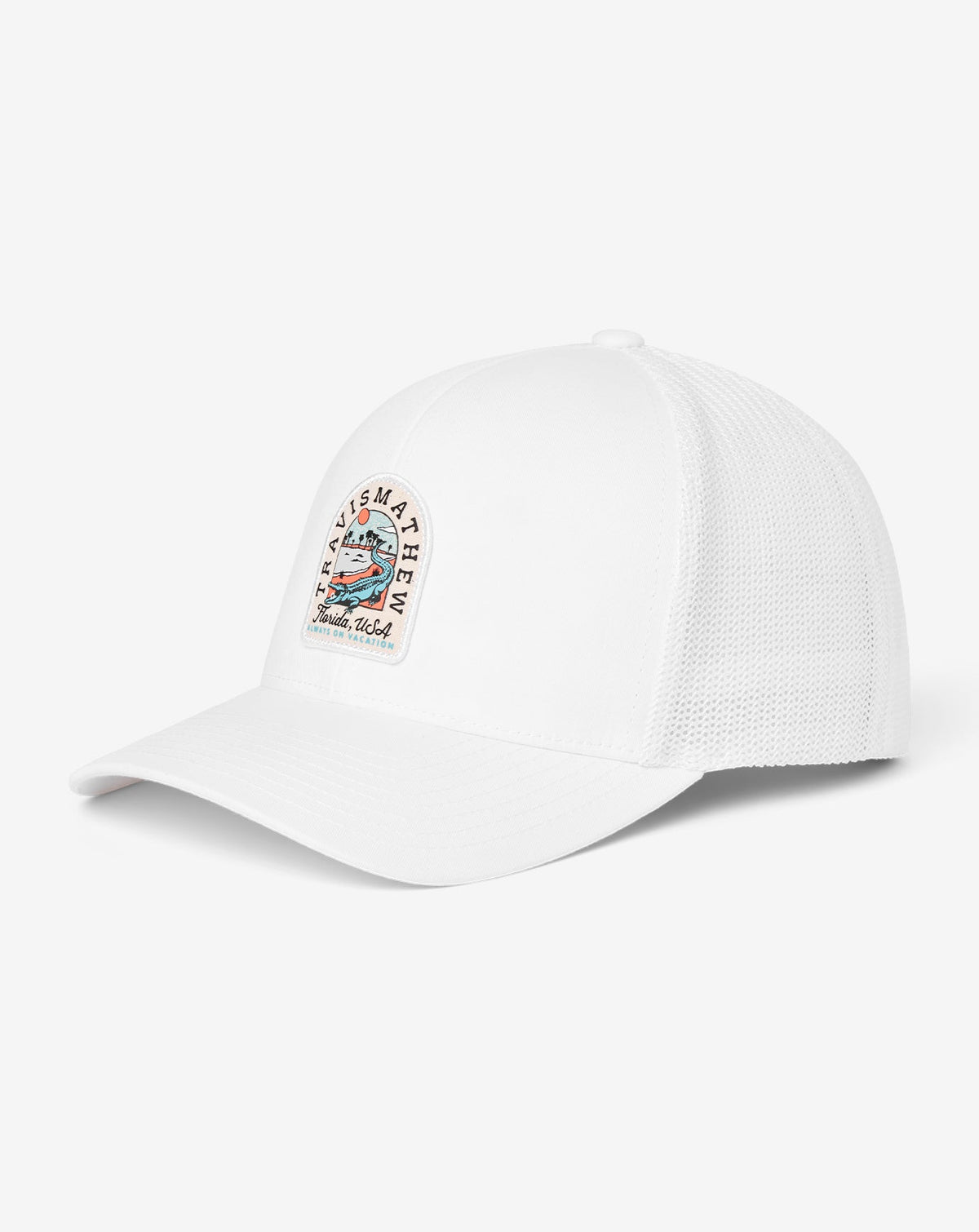TravisMathew | Gator Glade Snapback Hat - White