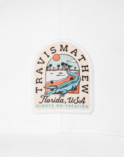 TravisMathew | Gator Glade Snapback Hat - White