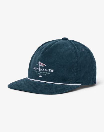 TravisMathew | One For The Money Snapback Hat - Mood Indigo/Vintage Indigo