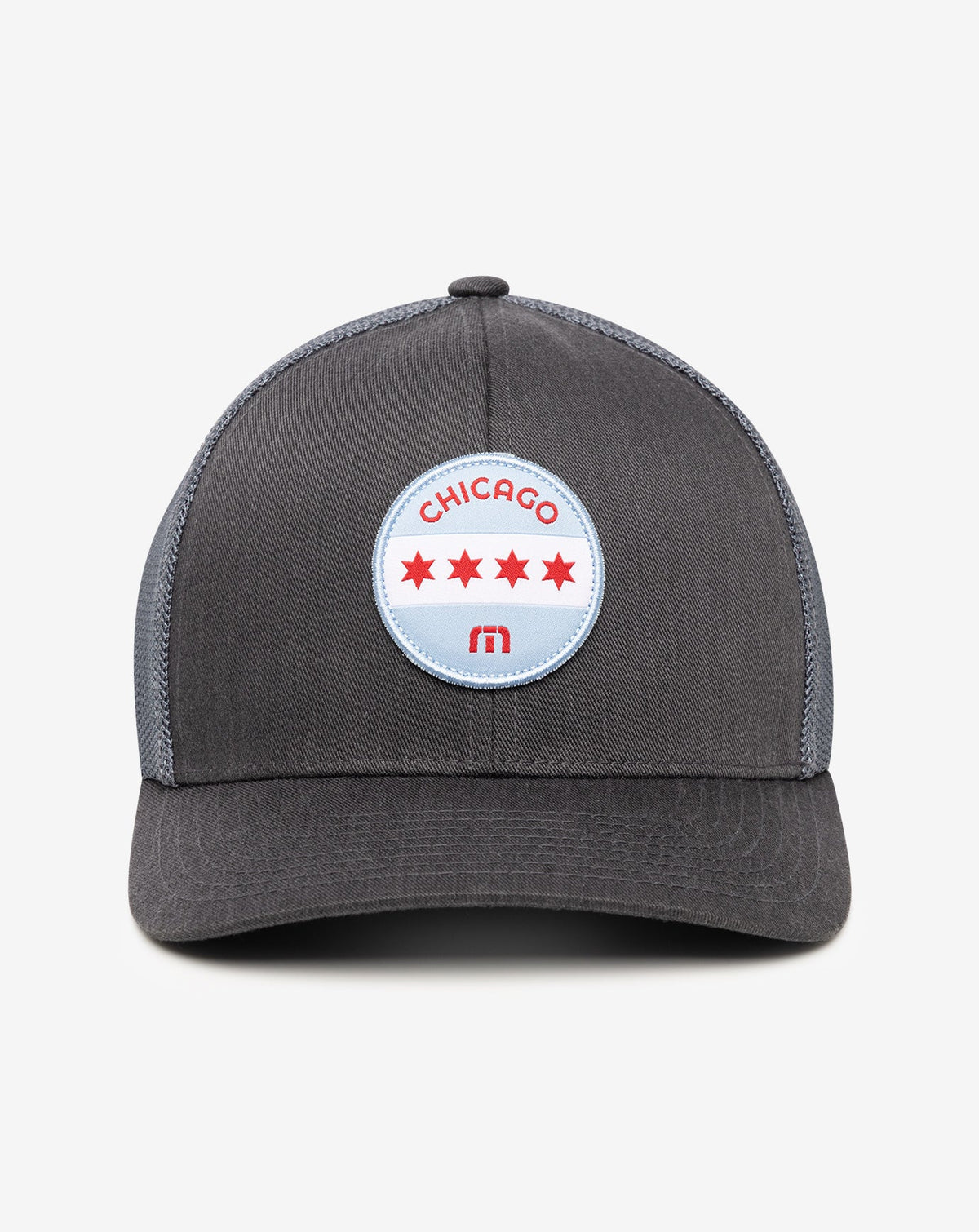 TravisMathew | Midway Fitted Hat - Heather Grey Pinstripe