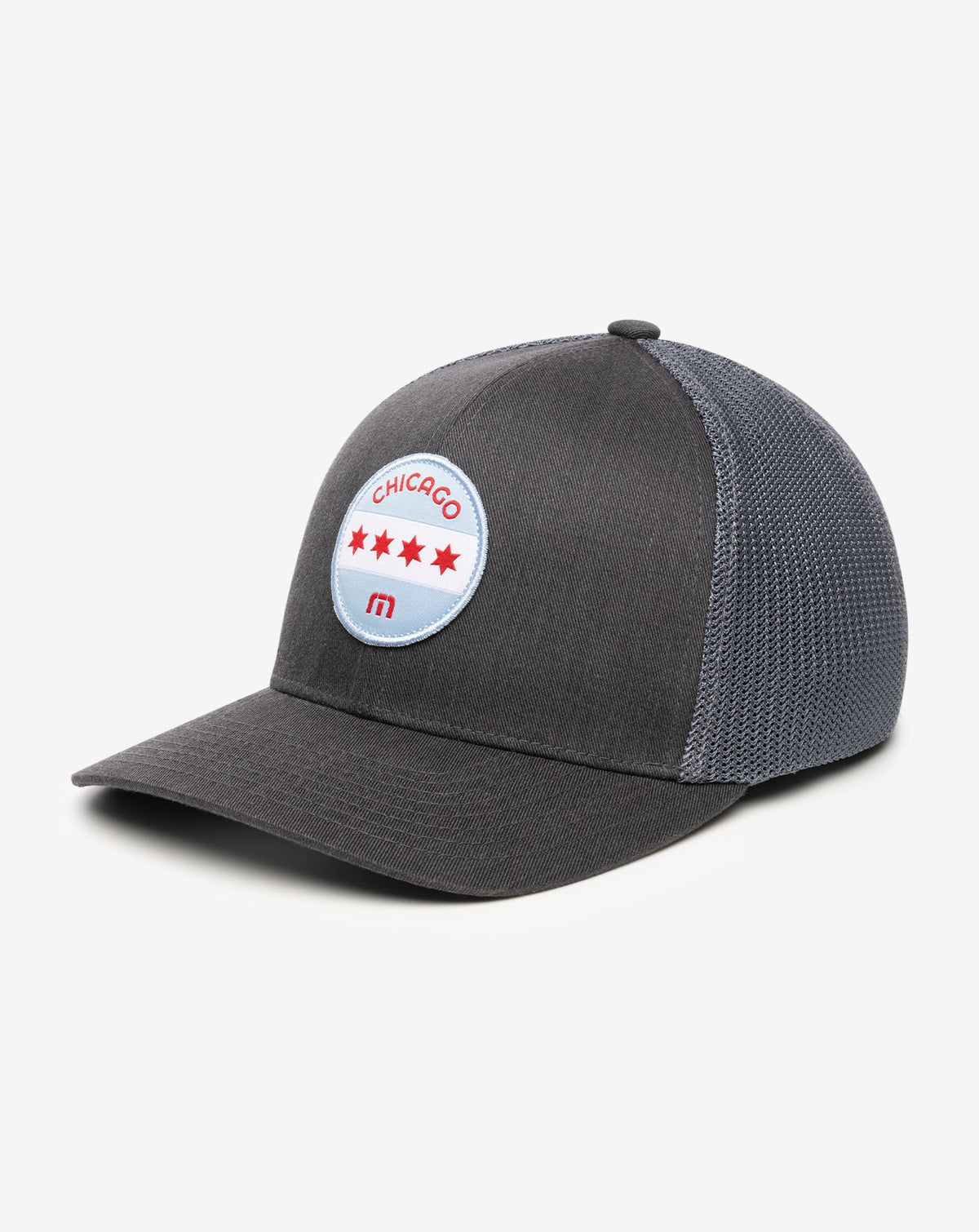 TravisMathew | Midway Fitted Hat - Heather Grey Pinstripe
