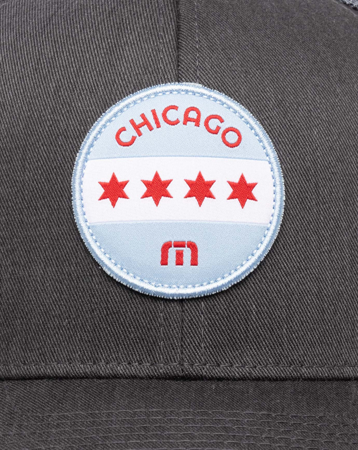 TravisMathew | Midway Fitted Hat - Heather Grey Pinstripe