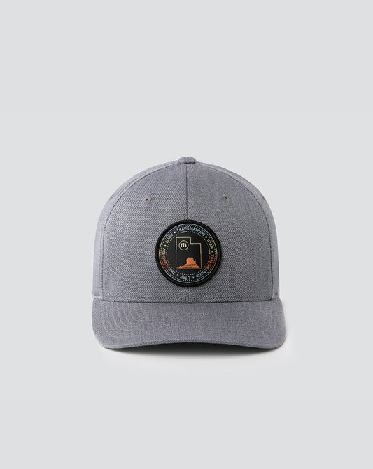 TravisMathew | Four Corners Fitted Hat - Heather Quiet Shade