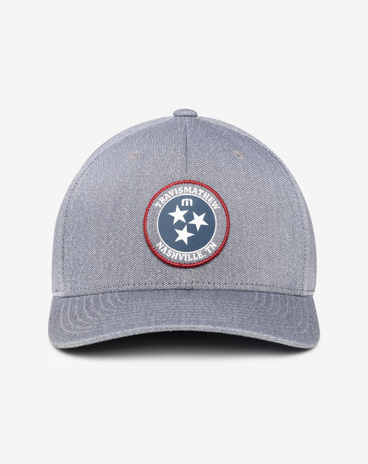 TravisMathew | Whiskey Neat Fitted Hat - Heather Quiet Shade