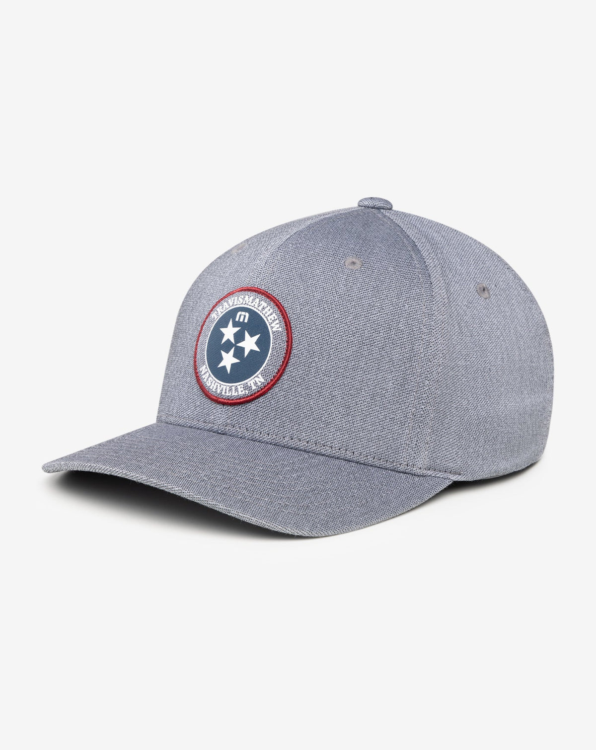 TravisMathew | Whiskey Neat Fitted Hat - Heather Quiet Shade